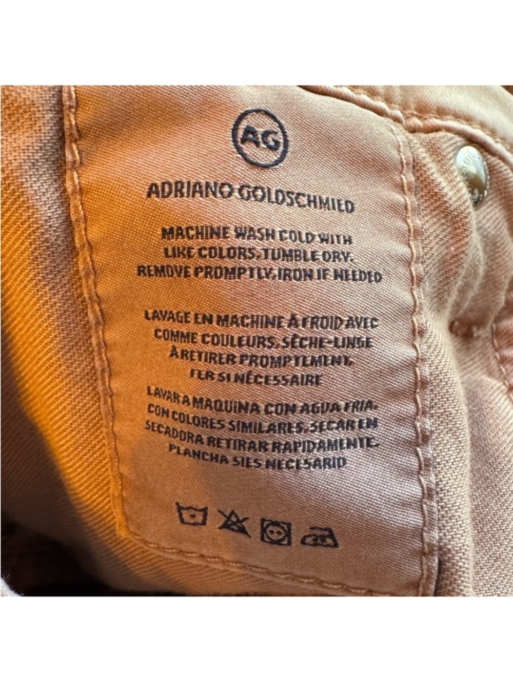 AG Adriano Goldschmied Farrah High Rise Skinny Ankle Jeans 26 Blush Pink Stretch - Picture 9 of 10